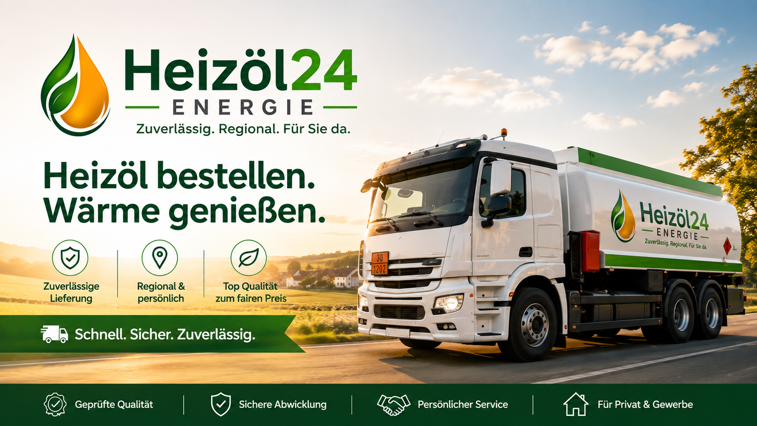 Heizöl kaufen – 0,90 €/Liter | HEIZÖL24 ENERGIE